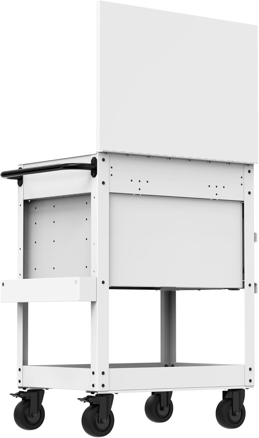 image:imageCRAFTSMAN Rolling Tool Chest with Drawers Tool Box with Wheels and 4 Drawers Power Outlets and USB Protective Liner Steel Utility Cart Storage Cabinet Supports up to 700 lbs White CMST98276WWWhite