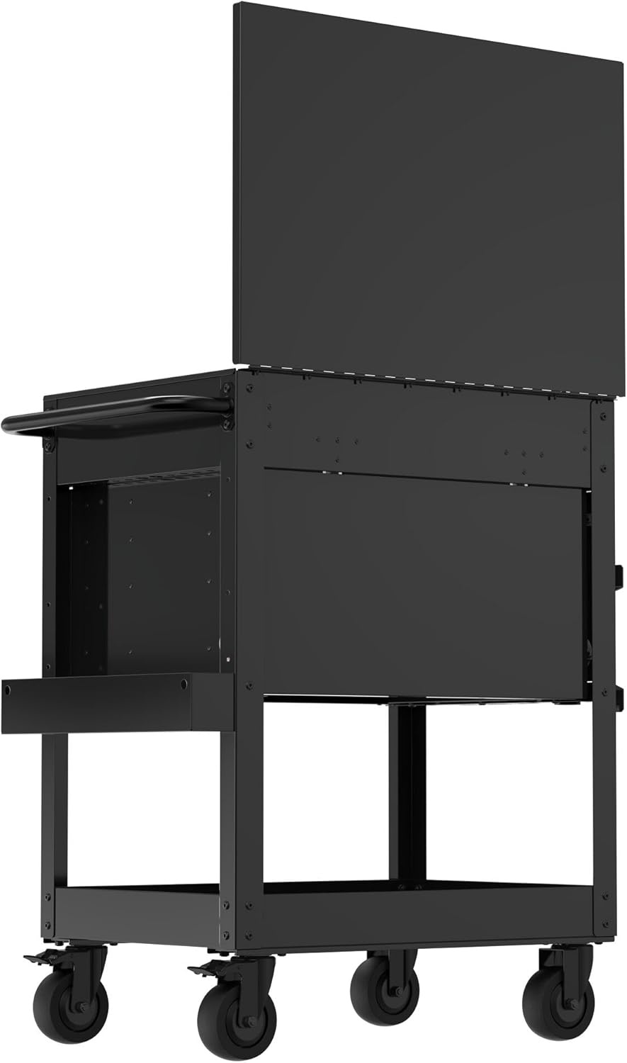 image:imageCRAFTSMAN Rolling Tool Chest with Drawers Tool Box with Wheels and 4 Drawers Power Outlets and USB Protective Liner Steel Utility Cart Storage Cabinet Supports up to 700 lbs White CMST98276WWBlack
