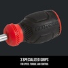 CRAFTSMAN Screwdriver SL1/4 in. x 1.5 in. Compact Slotted, Magnetic Tip, Easy Grip (CMHT65163)(Old Version)