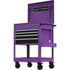 CRAFTSMAN Rolling Tool Chest with Drawers, Tool Box with Wheels and 4 Drawers, Power Outlets and USB, Protective Liner, Steel Utility Cart Storage Cabinet, Supports up to 700 lbs, White (CMST98276WW)(Purple)