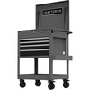 CRAFTSMAN Rolling Tool Chest with Drawers, Tool Box with Wheels and 4 Drawers, Power Outlets and USB, Protective Liner, Steel Utility Cart Storage Cabinet, Supports up to 700 lbs, White (CMST98276WW)(Grey)