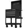 CRAFTSMAN Rolling Tool Chest with Drawers, Tool Box with Wheels and 4 Drawers, Power Outlets and USB, Protective Liner, Steel Utility Cart Storage Cabinet, Supports up to 700 lbs, White (CMST98276WW)(Black)