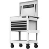 CRAFTSMAN Rolling Tool Chest with Drawers, Tool Box with Wheels and 4 Drawers, Power Outlets and USB, Protective Liner, Steel Utility Cart Storage Cabinet, Supports up to 700 lbs, White (CMST98276WW)(White)