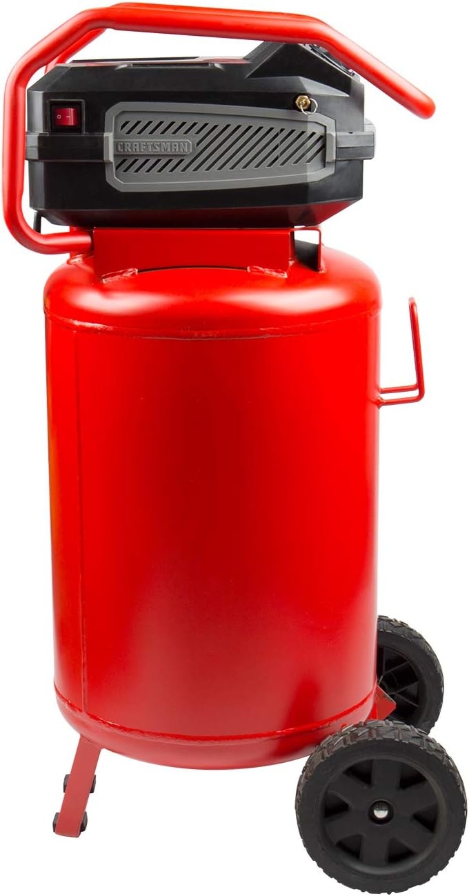 image:imageCraftsman Air Compressor 20 Gallon OilFree 18 HP Max 175 PSI Pressure Two Quick Couplers Big Capacity Red CMXECXA0232043Air Compressor