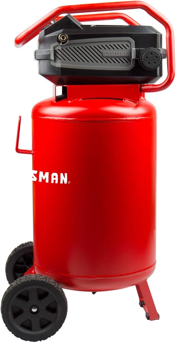 image:imageCraftsman Air Compressor 20 Gallon OilFree 18 HP Max 175 PSI Pressure Two Quick Couplers Big Capacity Red CMXECXA0232043Air Compressor