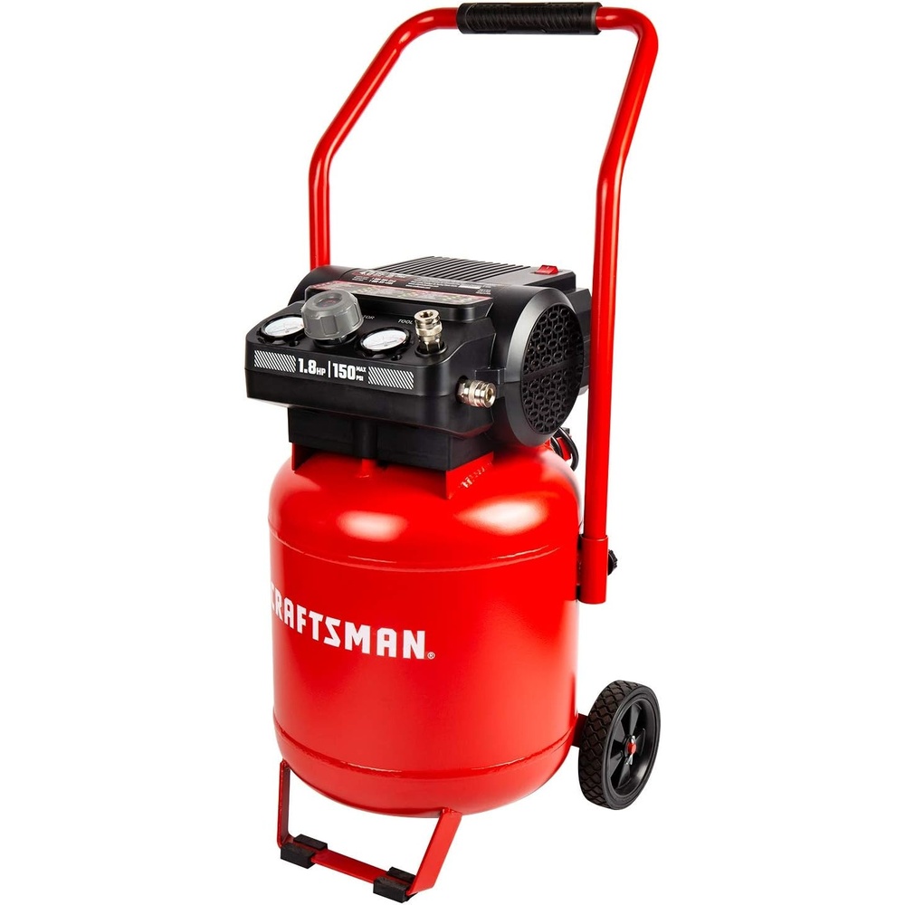 image:imageCraftsman Air Compressor 10 Gallon Peak 18 HP Max 150 PSI 40CFM90PSI 50 CFM40PSI Oilfree Portable Air Compressor with Wheel 120V Model CMXECXA0331042