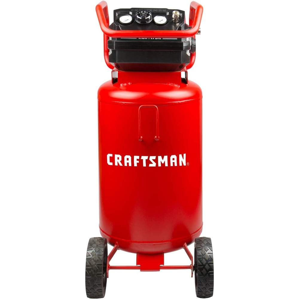 image:imageCraftsman Air Compressor 20 Gallon OilFree 18 HP Max 175 PSI Pressure Two Quick Couplers Big Capacity Red CMXECXA0232043Air Compressor