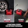 CRAFTSMAN Dual Power Tire Inflator Portable Air Compressor, 12V DC Car Plug & 120V AC Home Use, Up to 150 PSI with Digital Gauge & Auto Shut-Off, LED Light, Air Pump for Cars, Bikes & Inflatables(Dual Power)