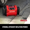 CRAFTSMAN Dual Power Tire Inflator Portable Air Compressor, 12V DC Car Plug & 120V AC Home Use, Up to 150 PSI with Digital Gauge & Auto Shut-Off, LED Light, Air Pump for Cars, Bikes & Inflatables(Dual Power)