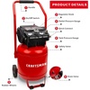 Craftsman Air Compressor 10 Gallon, Peak 1.8 HP, Max 150 PSI, 4.0CFM@90PSI, 5.0 CFM@40PSI, Oil-free, Portable Air Compressor with Wheel, 120V, Model: CMXECXA0331042