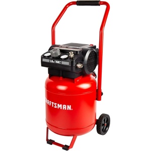 Craftsman Air Compressor 10 Gallon, Peak 1.8 HP, Max 150 PSI, 4.0CFM@90PSI, 5.0 CFM@40PSI, Oil-free, Portable Air Compressor with Wheel, 120V, Model: CMXECXA0331042