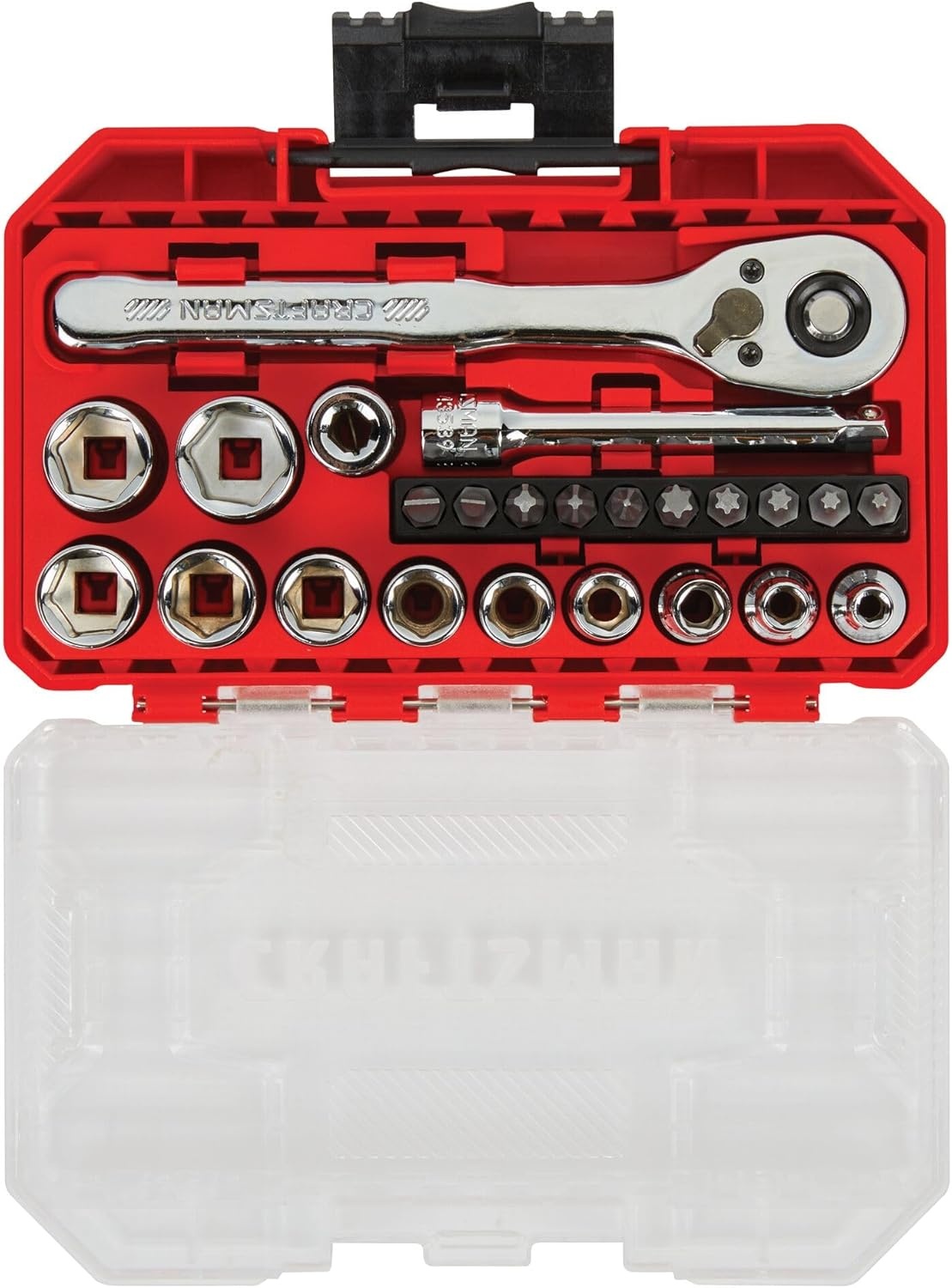 image:imageCRAFTSMAN Mechanics Tool Set 24 Piece 14 Inch Drive SAE CMMT12109LZNEW MM Set