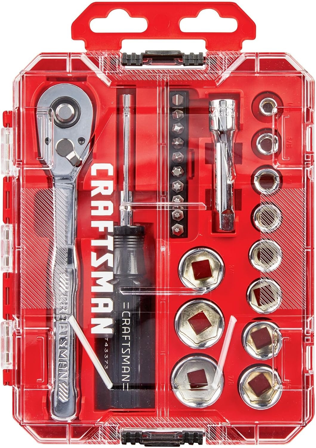 image:imageCRAFTSMAN Mechanics Tool Set 24 Piece 38 Inch Drive Metric CMMT1211138 inch