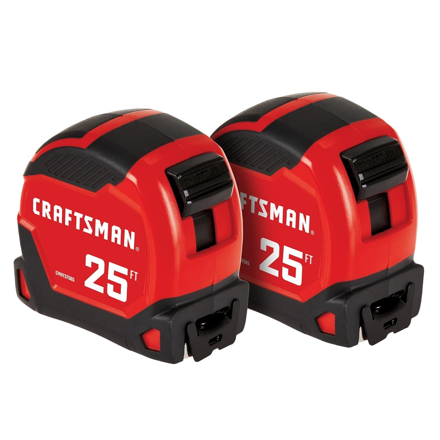 image:imageCRAFTSMAN PRO Reach 25 ft Tape Measure 2 Pack 14 Ft Reach Easy to Read Extra Wide Blade CMHT37265S