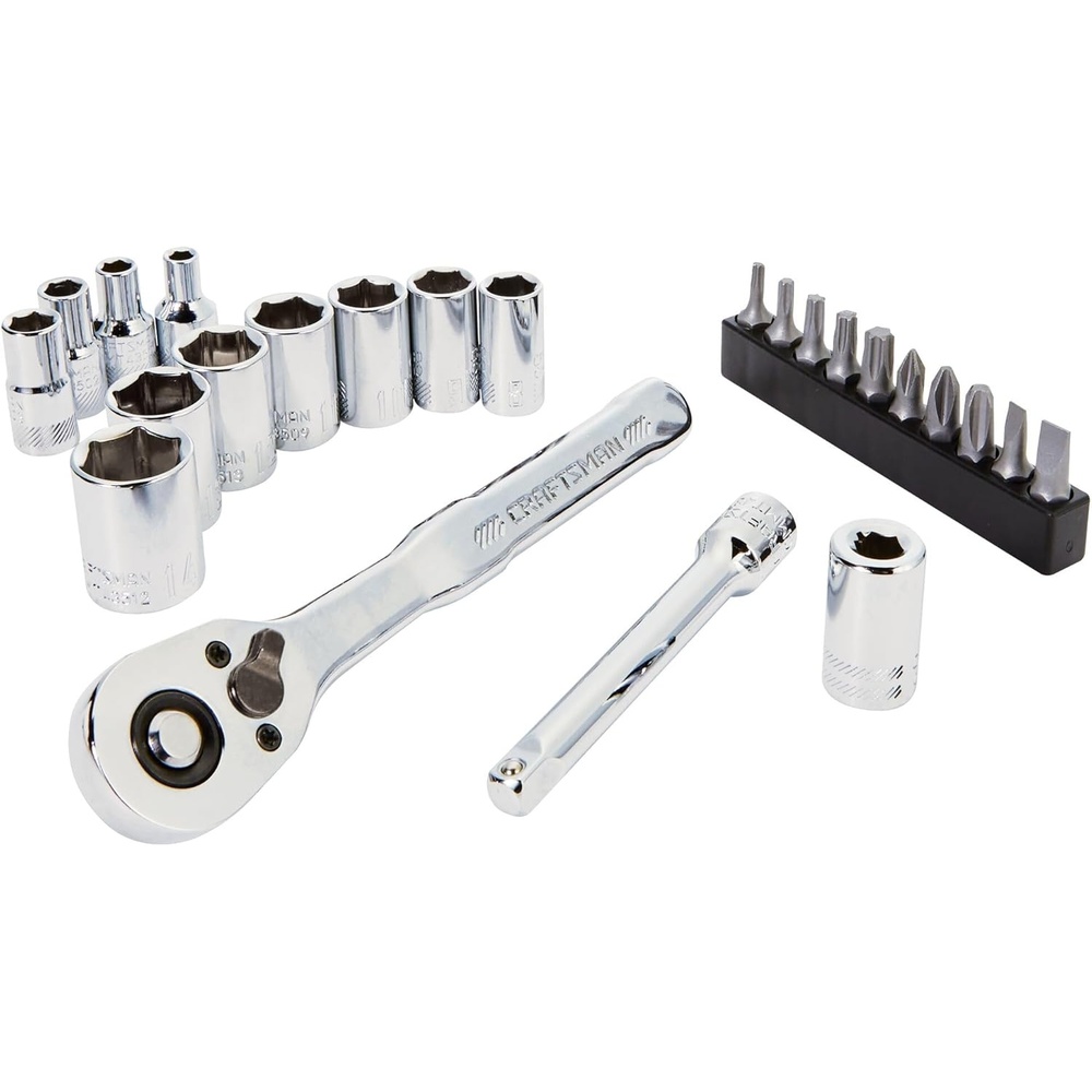 image:imageCRAFTSMAN Mechanics Tool Set 24 Piece 14 Inch Drive SAE CMMT12109LZNEW MM Set