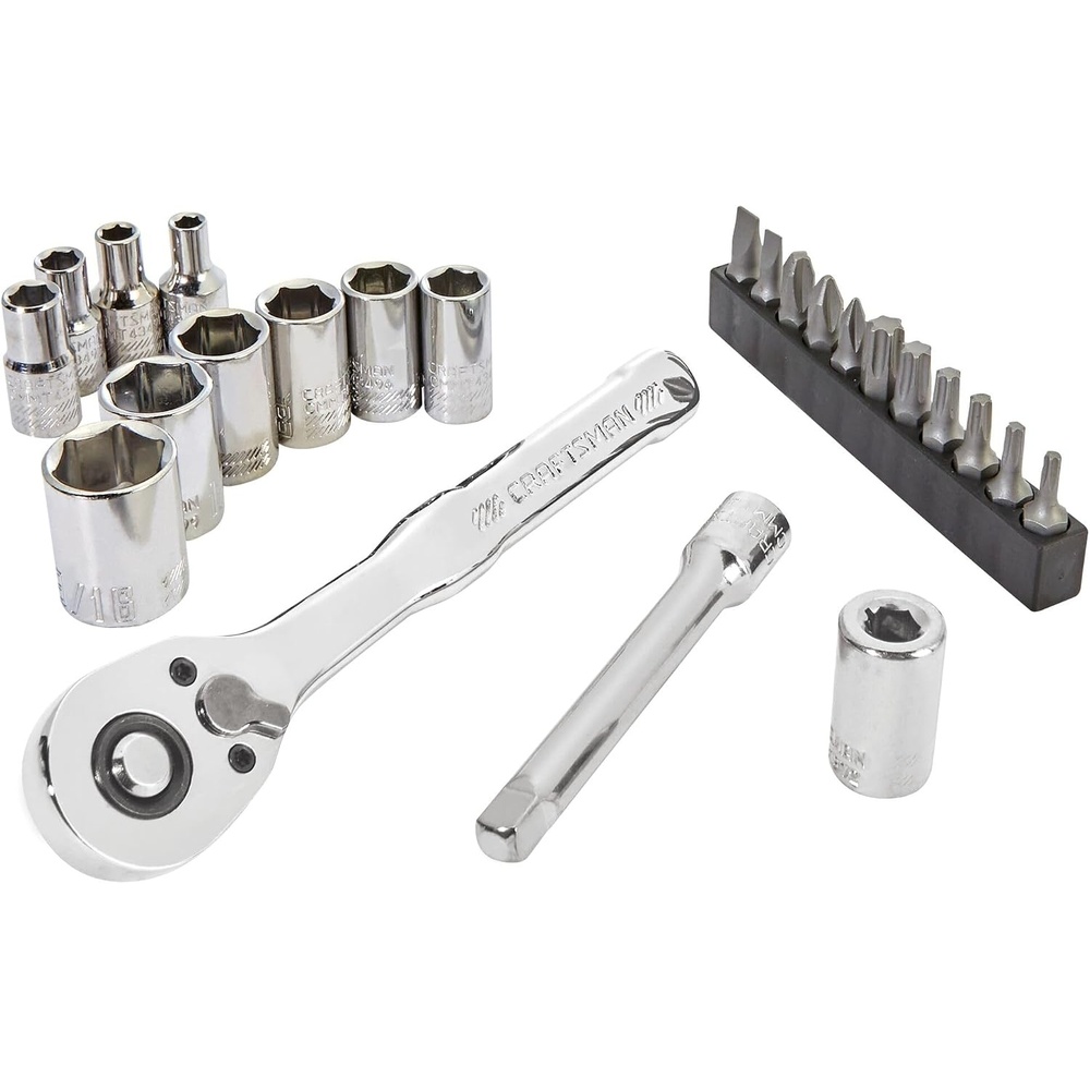 image:imageCRAFTSMAN Mechanics Tool Set 24 Piece 14 Inch Drive SAE CMMT12109LZNEW SAE Set