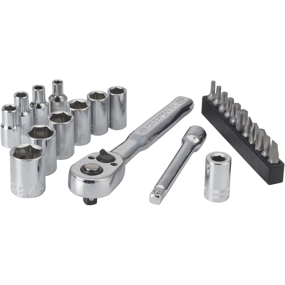 image:imageCRAFTSMAN Mechanics Tool Set 24 Piece 14 Inch Drive SAE CMMT12109LZSAE