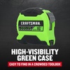 CRAFTSMAN Hi-Viz 3 Pack 12 ft, 16 ft and 25 ft Tape Measure, Ergonomic Grip, Durable Blade (CMHT38333S)