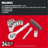 CRAFTSMAN Mechanics Tool Set, 24 Piece, 1/4 Inch Drive SAE (CMMT12109LZ)(NEW SAE Set)