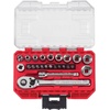 CRAFTSMAN Mechanics Tool Set, 24 Piece, 1/4 Inch Drive SAE (CMMT12109LZ)(SAE)