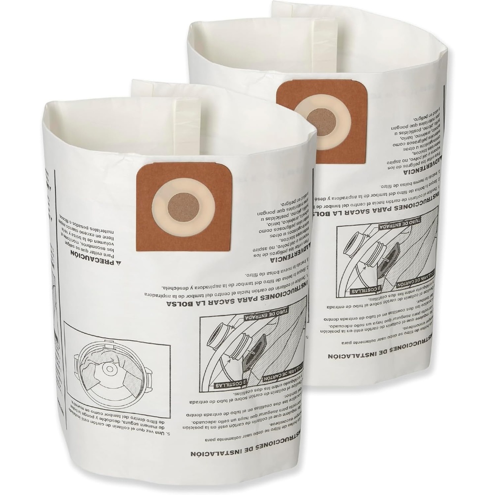 image:imageCRAFTSMAN CMXZVBE38750 Genuine 1620 Gal Wet Dry Vac Dust Collection Bags  For Fine Dust Fits Most 16 and 20 Gallon CRAFTSMAN Shop Vacuums Collects Dry Fine Debris Reduces Cleanup Time 2Pack1620 Gallon Fine Dust