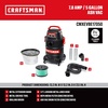 CRAFTSMAN CMXEVBE17050 5 Gallon 7.8 Amp Ash and Grilling Vacuum | Portable Dry Only Shop Vacuum with Drum Filter, Cartridge Filter, Hose and Attachments for Cool/Dry Ash Cleaning