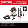 CRAFTSMAN CMXEVBE17155 10 Gallon 6.0 Peak HP Stainless Steel Wet Dry Vac, Portable Shop Vacuum Wet and Dry with Filter, Diffuser, Hose and Attachments for Home and Garage Use(10 Gal 6.0 Peak HP w/Diffuse)