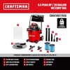 CRAFTSMAN CMXEVBE17656 20 Gallon 6.5 Peak HP Wet Dry Vac with Cart, Heavy-Duty Shop Vacuum Wet and Dry with 2 Fine Dust Filters, Dust Bag, Hose and Attachments for Shop, Garage, Jobsite Cleaning
