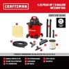CRAFTSMAN CMXEVBE18590 9 Gallon 4.25 Peak HP Wet Dry Vac, Portable Shop Vacuum Wet and Dry with Filter, 3 Dust Bags, Hose, Floor Brush and Attachments for Home, Garage and Automotive Cleaning