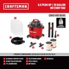 CRAFTSMAN CMXEVBE18595 16 Gallon 6.5 Peak HP Wet Dry Vac, Heavy-Duty Shop Vacuum Wet and Dry with 2 Filters, 4 Dust Bags, Hose and Attachments for Home Projects & Renovations