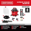 CRAFTSMAN CMXEVBE18595 16 Gallon 6.5 Peak HP Wet Dry Vac, Heavy-Duty Shop Vacuum Wet and Dry with Filter, 4 Dust Bags, 7 ft. Hose, 20 ft. Hose and Attachments for Home Projects & Renovations