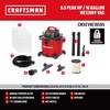 CRAFTSMAN CMXEVBE18595 16 Gallon 6.5 Peak HP Wet Dry Vac, Heavy-Duty Shop Vacuum Wet and Dry with Filter, 4 Dust Bags, Hose, Diffuser and Attachments for Home Projects & Renovations