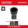 CRAFTSMAN CMXZVBE37035 2-1/2 in. Crevice Tool Wet Dry Vac Attachment | Industrial-Grade Shop Vacuum Accessory for Cleaning Tight Spaces, Fits 2-1/2 in. Hose Diameter(Dusting Brush)