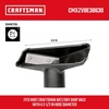 CRAFTSMAN CMXZVBE37035 2-1/2 in. Crevice Tool Wet Dry Vac Attachment | Industrial-Grade Shop Vacuum Accessory for Cleaning Tight Spaces, Fits 2-1/2 in. Hose Diameter(Utility Nozzle)