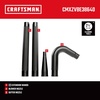 CRAFTSMAN CMXZVBE38640 2-1/2 in. Gutter Cleaning Wet Dry Vac Attachment Kit | Industrial-Grade Shop Vacuum Accessory for Cleaning or Blowing Debris from Gutters, Fits 2-1/2 in. Hose Diameter(Gutter Kit)