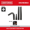 CRAFTSMAN CMXZVBE38640 2-1/2 in. Gutter Cleaning Wet Dry Vac Attachment Kit | Industrial-Grade Shop Vacuum Accessory for Cleaning or Blowing Debris from Gutters, Fits 2-1/2 in. Hose Diameter(Gutter Kit)