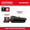 CRAFTSMAN CMXZVBE38759 2-1/2 in. x 20 ft. POS-I-LOCK Wet Dry Vacuum Hose | Industrial-Grade Shop Vacuum Hose Attachment Kit, Fits Most CRAFTSMAN Wet/Dry Vacuums with a 2-1/2 in. Diameter Inlet(2-1/2 in. by 13 ft.)