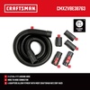 CRAFTSMAN CMXZVBE38759 2-1/2 in. x 20 ft. POS-I-LOCK Wet Dry Vacuum Hose | Industrial-Grade Shop Vacuum Hose Attachment Kit, Fits Most CRAFTSMAN Wet/Dry Vacuums with a 2-1/2 in. Diameter Inlet(2-1/2 in. by 7 ft.)