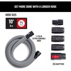 CRAFTSMAN CMXZVBE38804 1-7/8 in. x 10 ft. Professional Wet Dry Vacuum Hose | Industrial-Grade Shop Vacuum Hose Attachment Kit, Fits Most Wet/Dry Vacuums with a 1-7/8 in. Diameter Hose