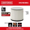CRAFTSMAN CMXZVBE38854 General Purpose Wet Dry Shop Vacuum Filter | Fits Most Shop-Vac Branded Shop Vacuums, Friction Fit Installation, Traps General Debris(Standard Vac Filter)