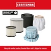 CRAFTSMAN CMXZVBE38854 General Purpose Wet Dry Shop Vacuum Filter | Fits Most Shop-Vac Branded Shop Vacuums, Friction Fit Installation, Traps General Debris(Wet Filter)