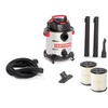 CRAFTSMAN CMXEVBE17155 10 Gallon 6.0 Peak HP Stainless Steel Wet Dry Vac, Portable Shop Vacuum Wet and Dry with 2 Filters, Hose and Attachments for Home and Garage Use