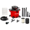 CRAFTSMAN CMXEVBE17607 16 Gallon 6.5 Peak HP Wet Dry Vac with Detachable Blower, Portable Shop Vacuum Wet and Dry with Dry Filter, Wet Filter, Dust Bag and Attachments for Garage, Outdoor Cleaning