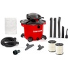 CRAFTSMAN CMXEVBE17607 16 Gallon 6.5 Peak HP Wet Dry Vac with Detachable Leaf Blower, Portable Shop Vacuum Wet and Dry with 2 Filters, Dust Bag, Hose and Attachments for Garage, Outdoor Cleaning