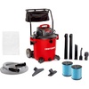 CRAFTSMAN CMXEVBE17656 20 Gallon 6.5 Peak HP Wet Dry Vac with Cart, Heavy-Duty Shop Vacuum Wet and Dry with 2 Fine Dust Filters, Dust Bag, Hose and Attachments for Shop, Garage, Jobsite Cleaning