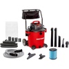 CRAFTSMAN CMXEVBE17656 20 Gallon 6.5 Peak HP Wet Dry Vac with Cart, Heavy-Duty Shop Vacuum Wet and Dry with Fine Dust Filter, Dust Bag, 20 ft. Hose and Attachments for Shop, Garage, Jobsite Cleaning