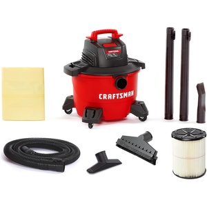 CRAFTSMAN CMXEVBE17584 6 Gallon 3.5 Peak HP Wet Dry Shop Vacuum Bundle