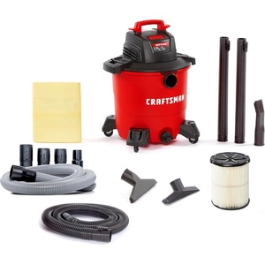 CRAFTSMAN CMXEVBE17590 9 Gallon 4.25 Peak HP Wet Dry Vac, Portable Shop Vacuum Wet and Dry with Filter, Dust Bag, Standard Hose, Pro Hose and Attachments for Home, Garage and Automotive Cleaning