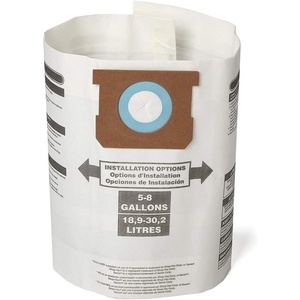 CRAFTSMAN CMXZVBE38769 15-22 Gal. Wet Dry Shop Vacuum Dust Collection Bags | For Fine Dust, Fits Most 15 to 22 Gallon Shop Vacuums, Collects Dry Fine Debris, Reduces Cleanup Time, 2-Pack(5-8 Gallon General Purpose)